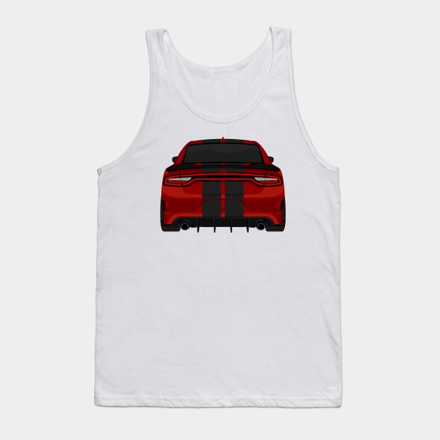 DODGE CHARGER DARK-RED Tank Top by VENZ0LIC